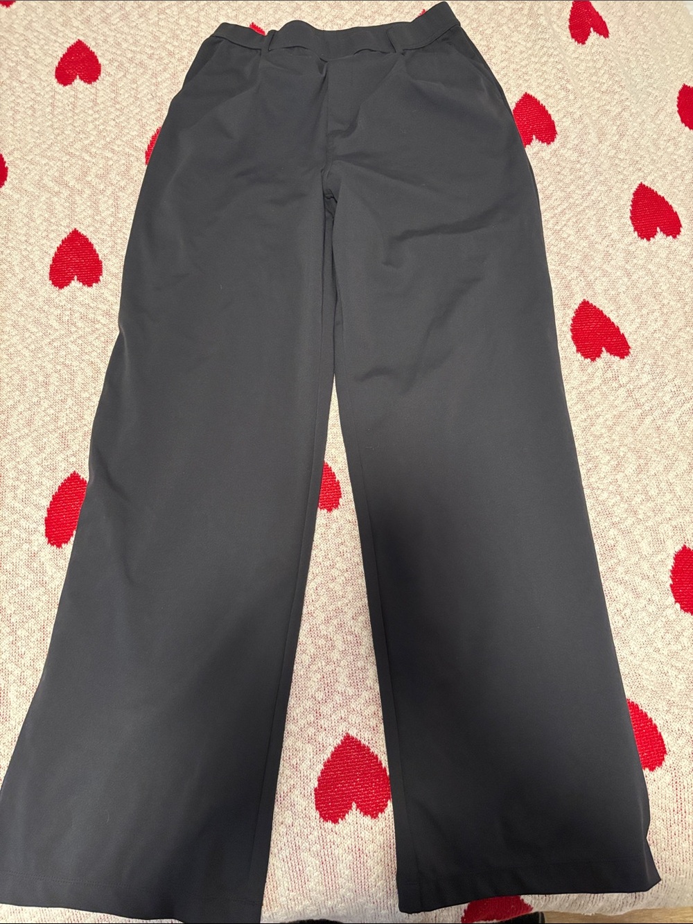 HALARA Black Wide-Leg Ponte Pants